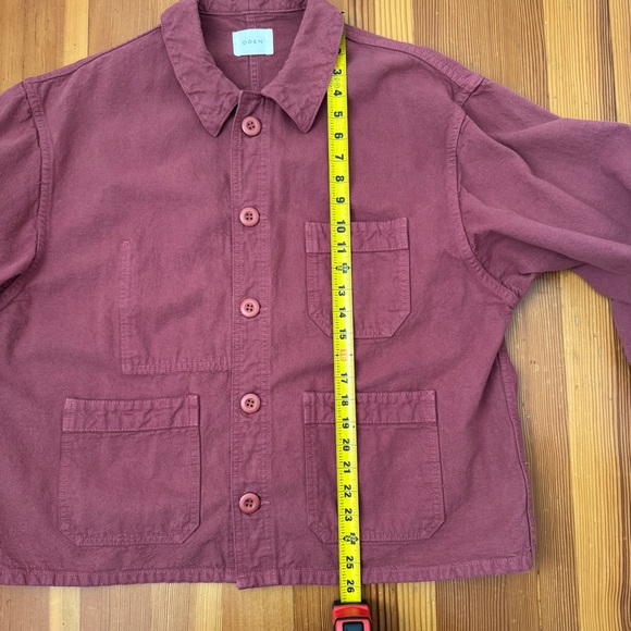Doen Utility Jacket in Deep Red - Picture 10 of 13